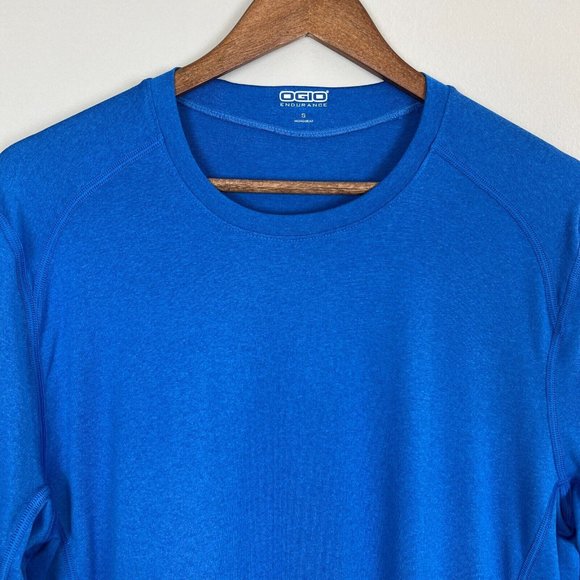 Ogio Endurance Shirt Mens Small Blue Active Breathable Lightweight Long Sleeve - Picture 2 of 6